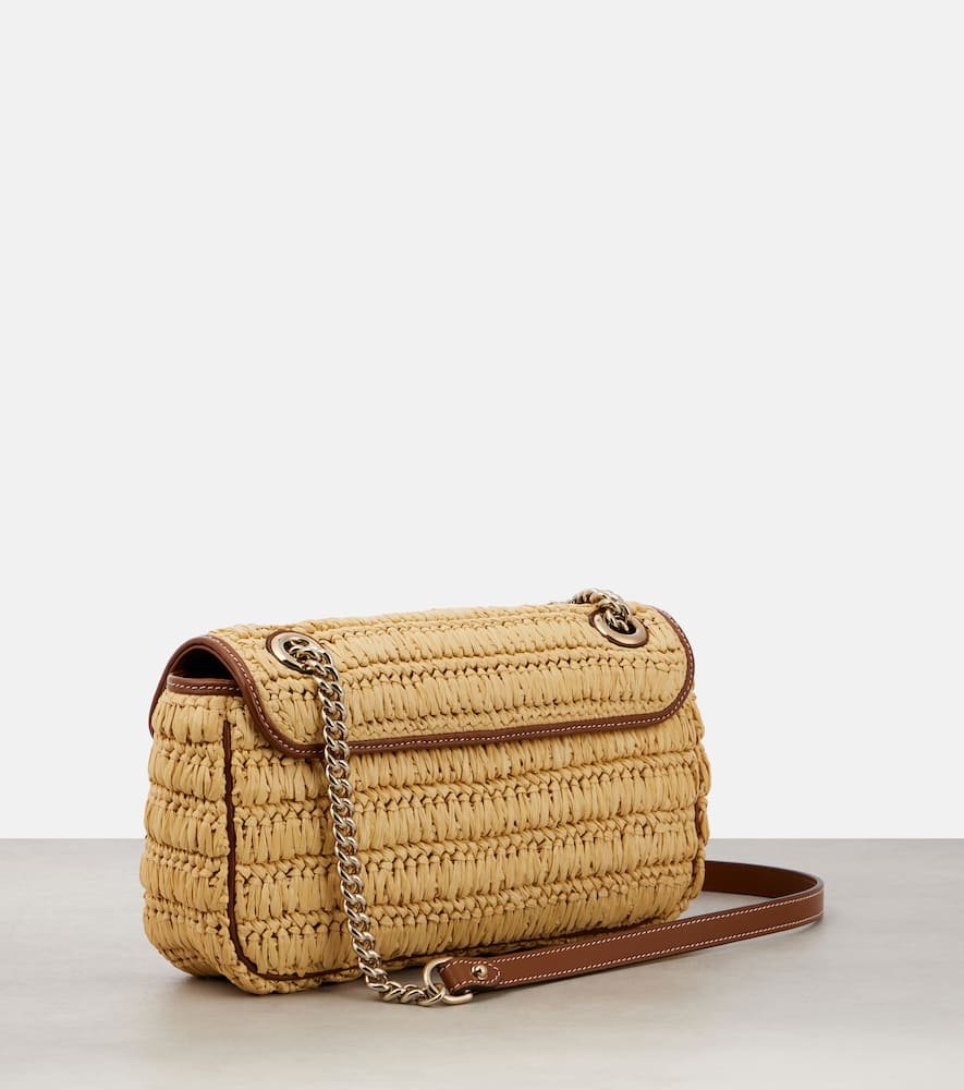 GG Marmont Medium woven shoulder bag