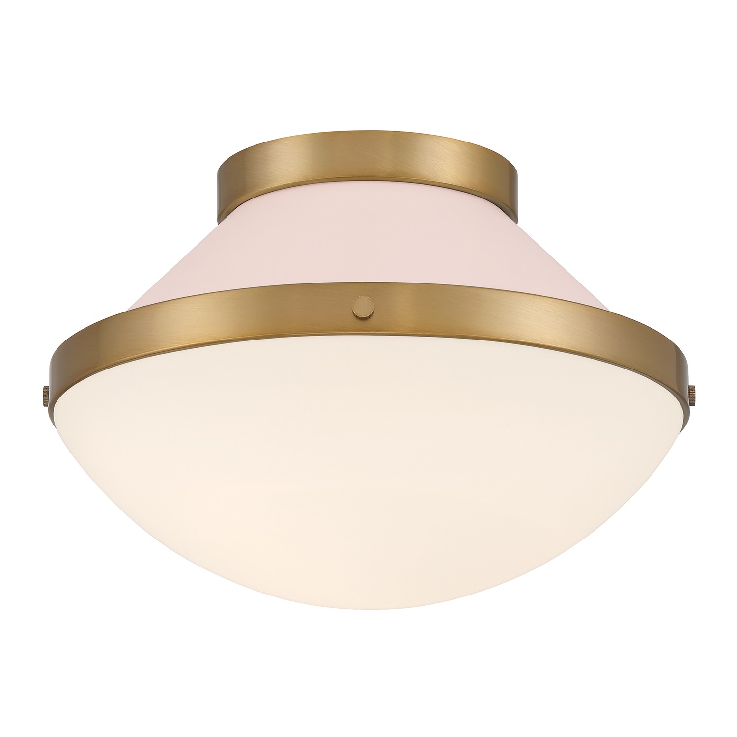 Vibrant Gold + Blush Flush Mount from the Xander Collection