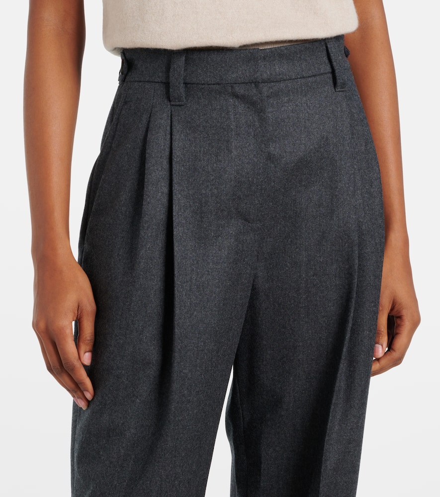 Baggy Sartorial high-rise wool straight pants