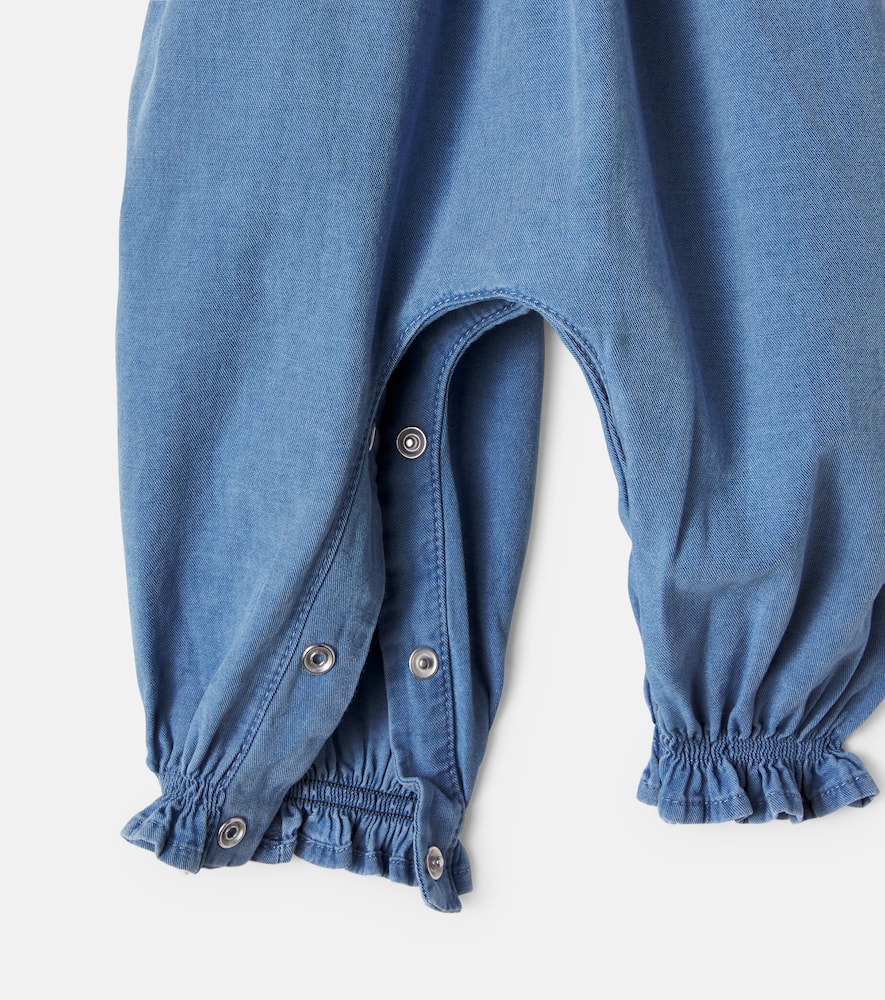 Baby Dora cotton chambray jumpsuit