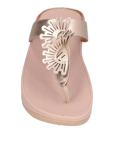 Woman Thong sandal Rose gold Size 5 Leather