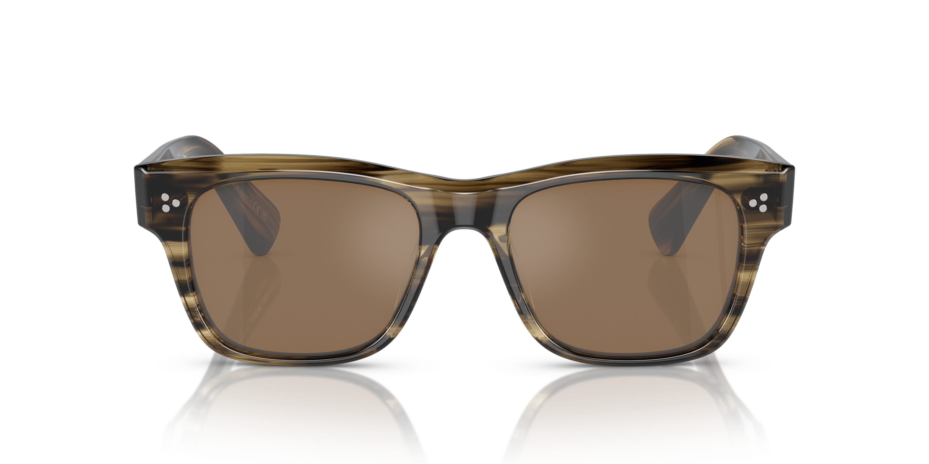 Oliver Peoples Unisex Oliver Peoples OV5524SU BIRELL SUN 1719G8 Sunglasses Acetate Green Orange Pillow Norma