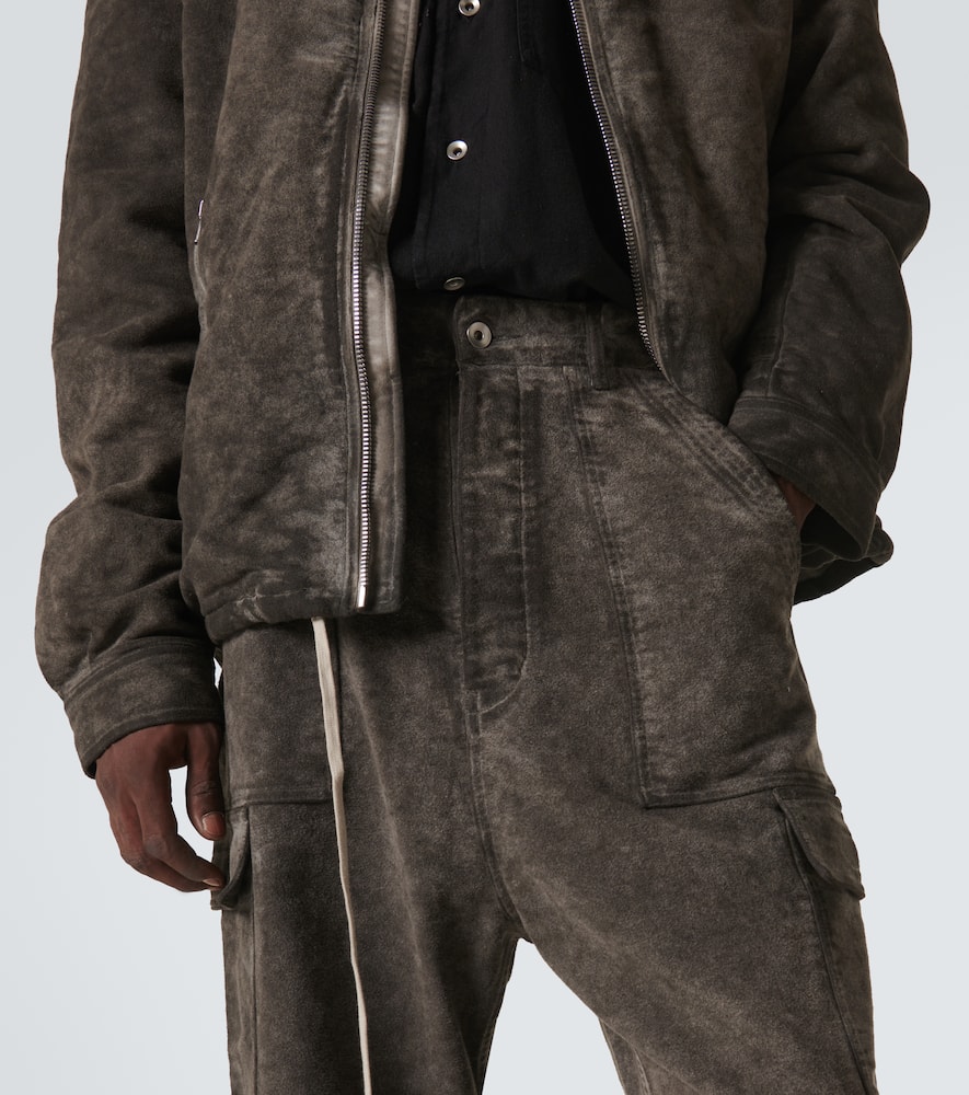 Denim cargo pants