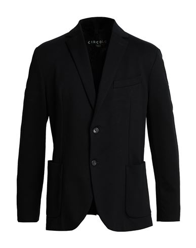 Man Blazer Black Size 44 Cotton, Elastane