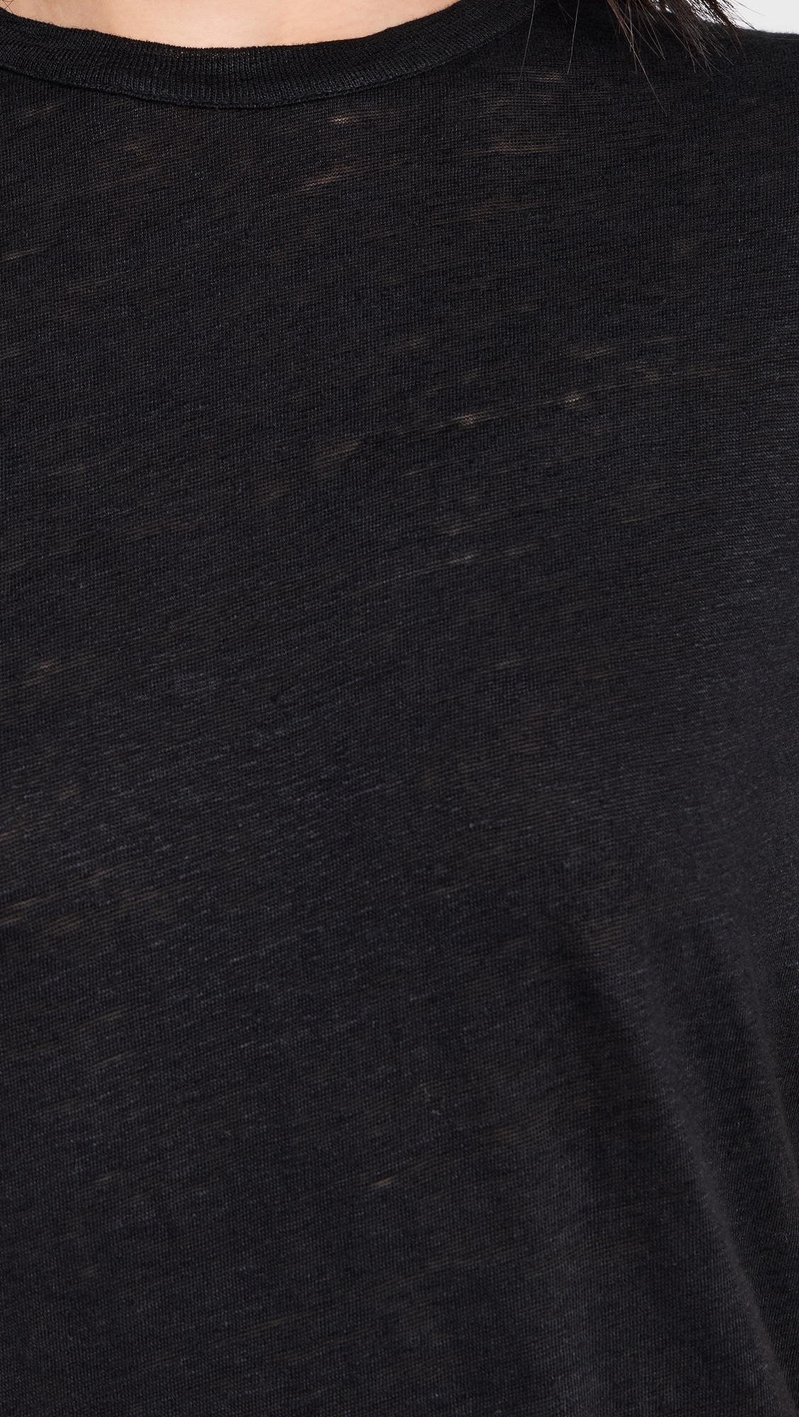 The Linen Perfect Tee Black