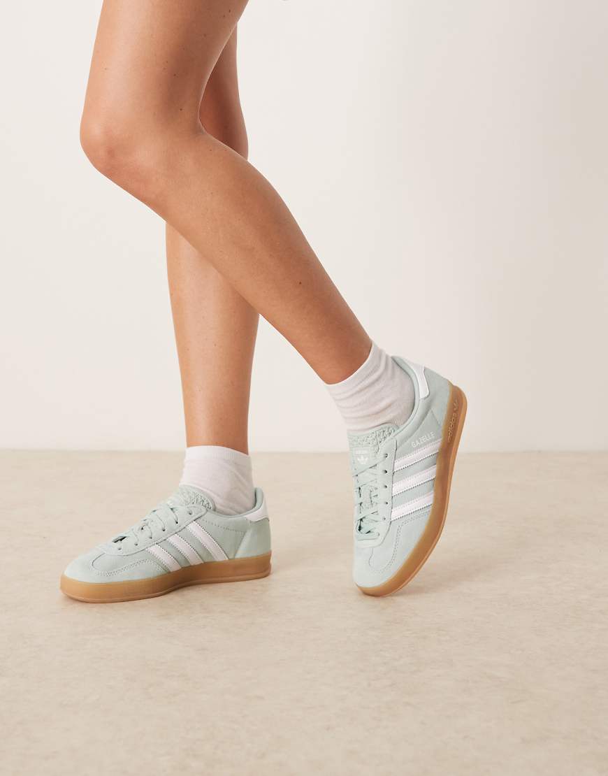 Gazelle indoor sneakers in sage green