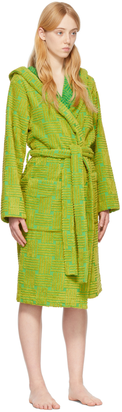 Green cotton robe