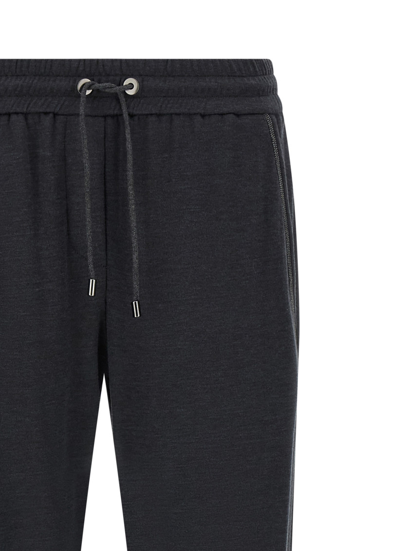 Cotton And Silk Blend Trousers