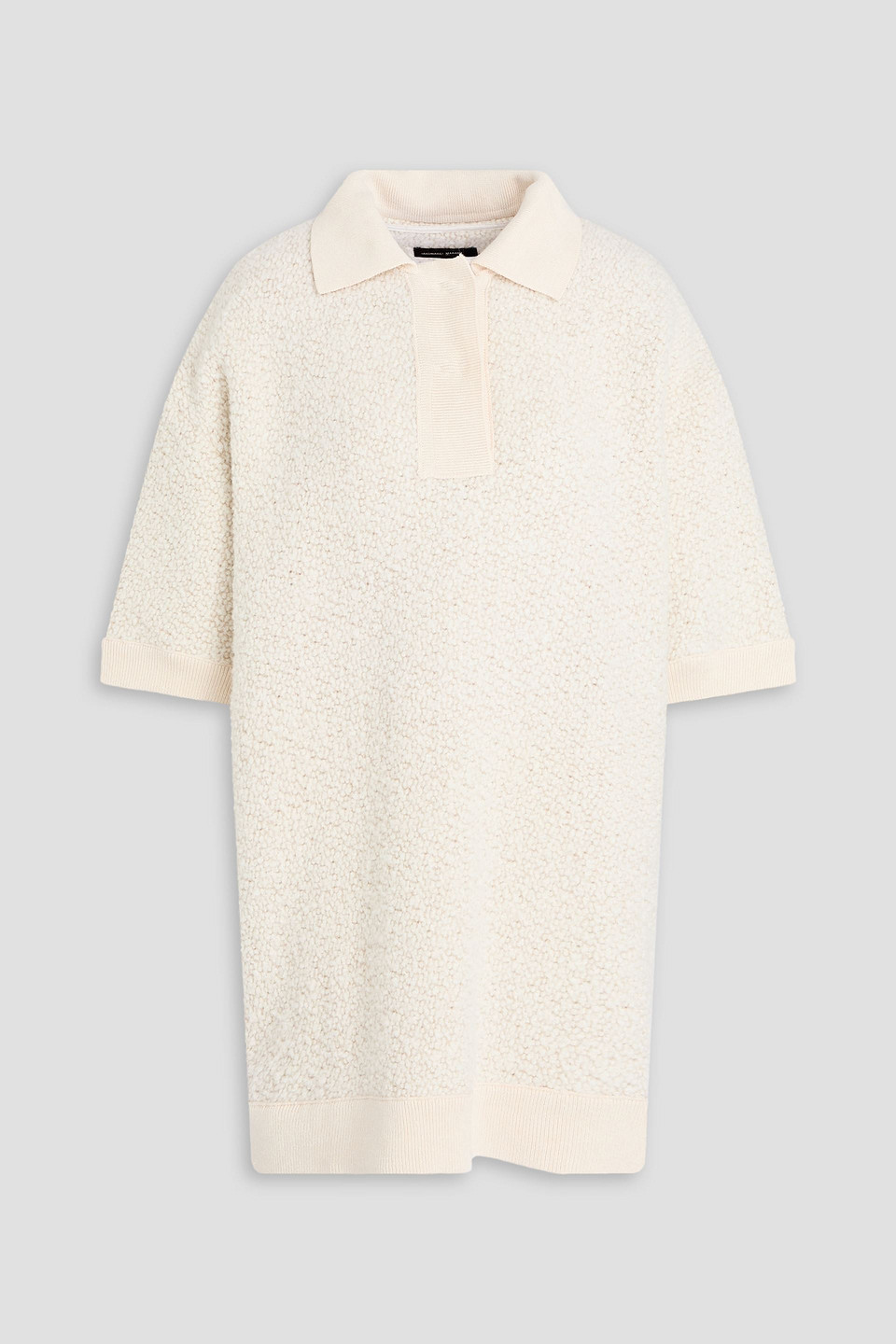 Imelda bouclé polo shirt - White - FR 34