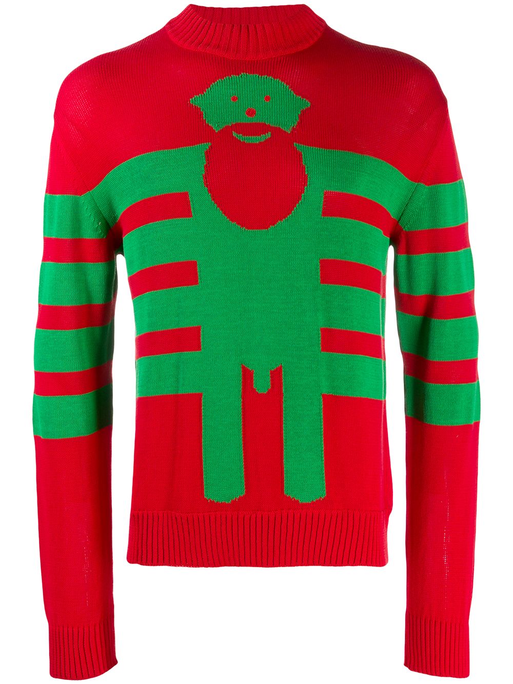 2008 pre-owned knitted intarsia jumper - Red