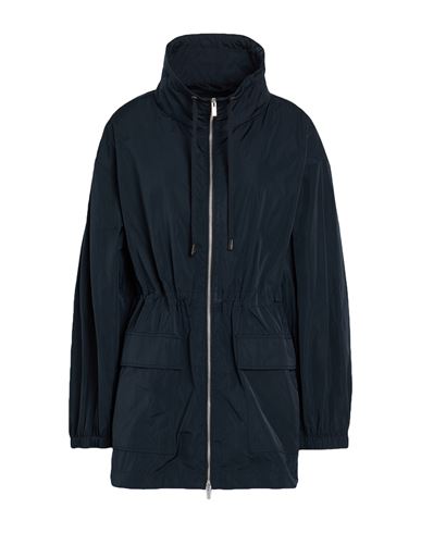 Woman Overcoat & Trench Coat Midnight blue Size 8 Polyester