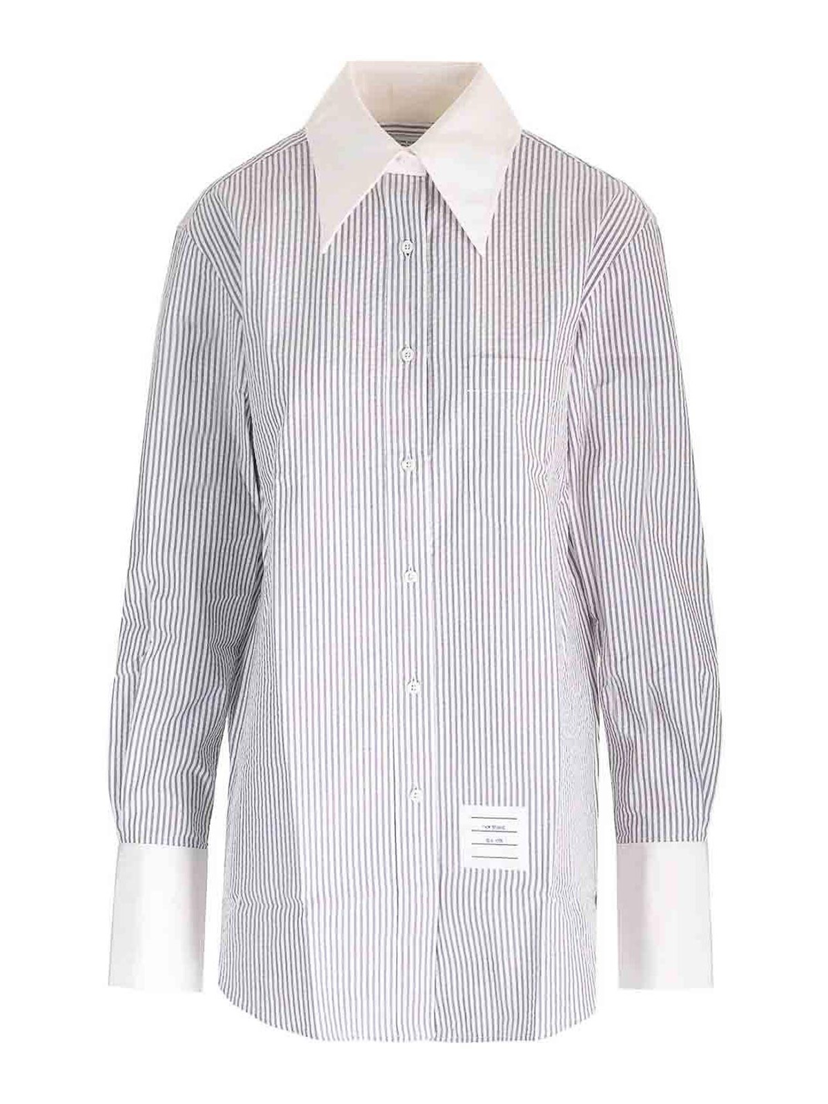 Seersucker Long Shirt