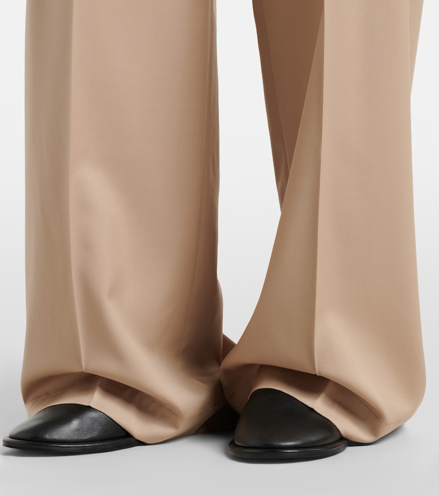 Róhe Pleated virgin wool wide-leg pants