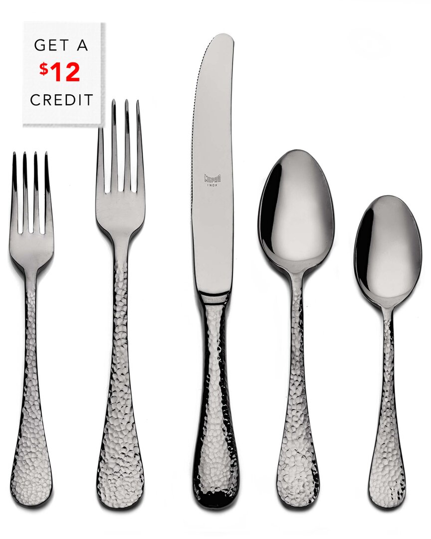 5Pc Flatware Set With $12 Credit