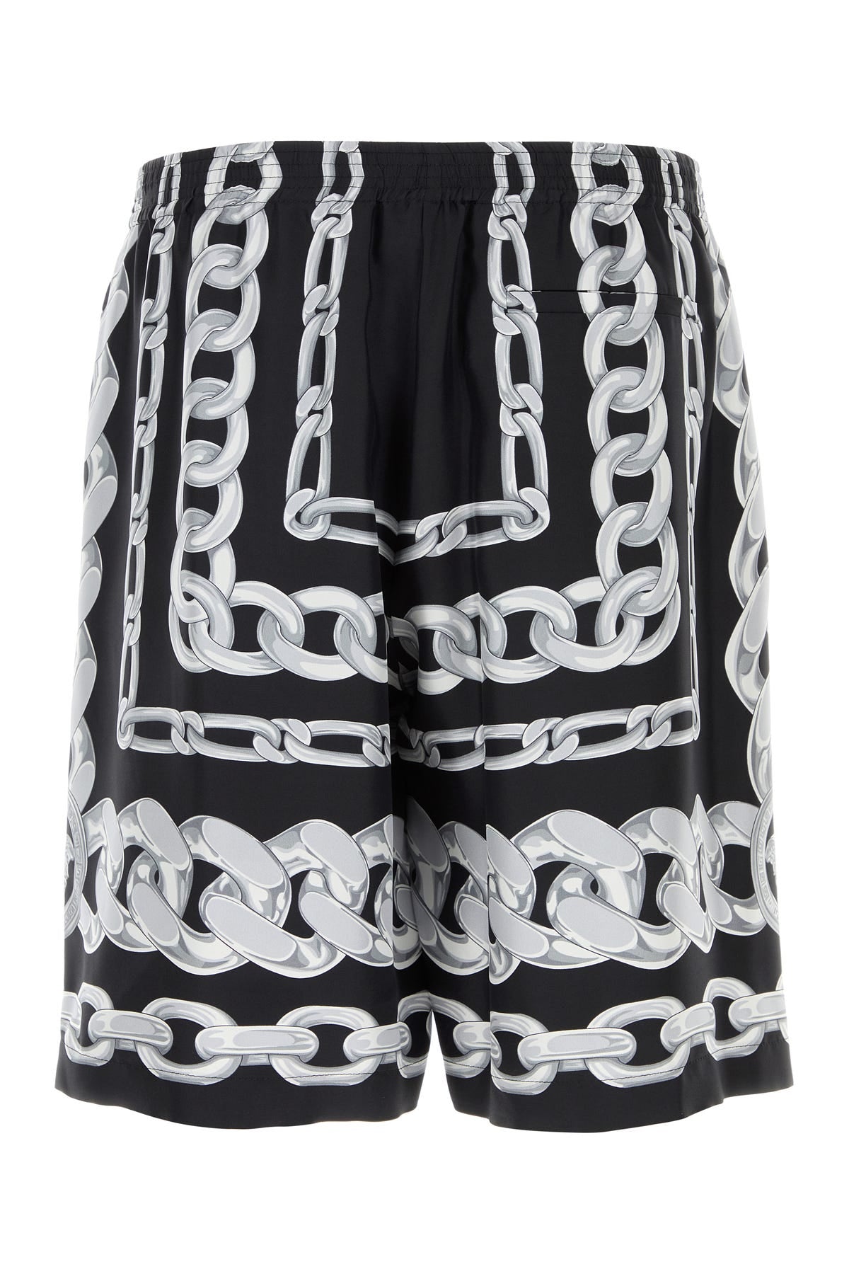 Printed Silk Bermuda Shorts