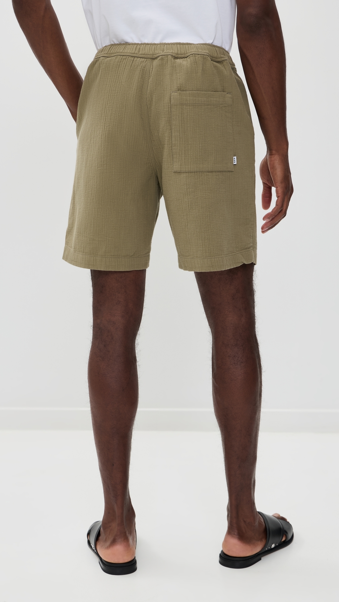 Cotton Linen Kurt Shorts Khaki