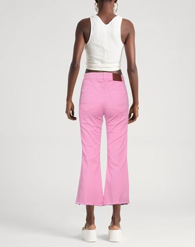Gm Woman Jeans Fuchsia Size 4 Cotton, Elastane