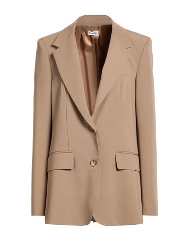 Woman Blazer Light brown Size 10 Polyester, Viscose, Elastane