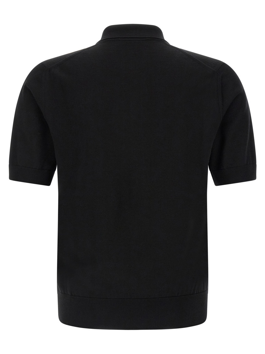 Heraldic Patch Shirt Polo Black