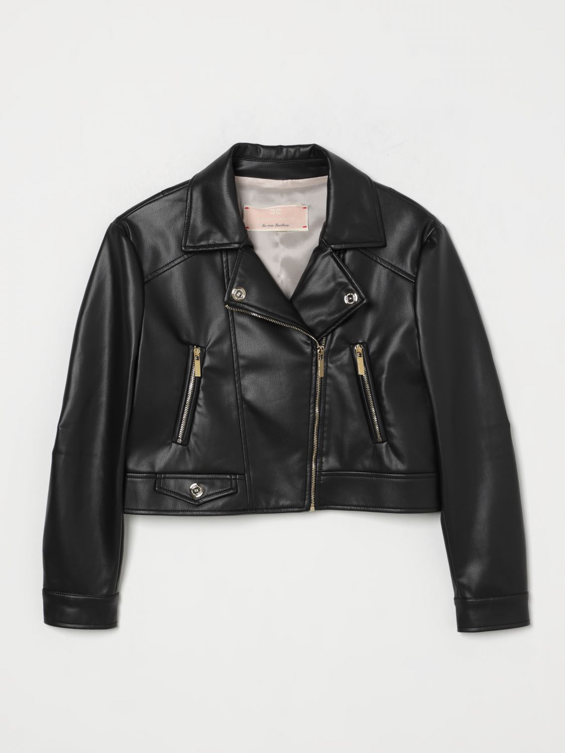 Faux-leather jacket - Black