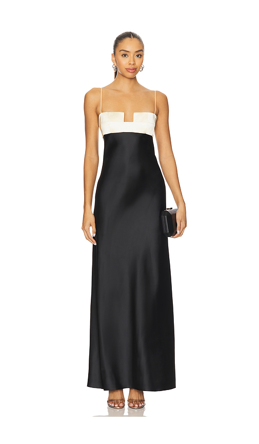 Bevza x REVOLVE Square Bra Dress in Black,White. - M also in
