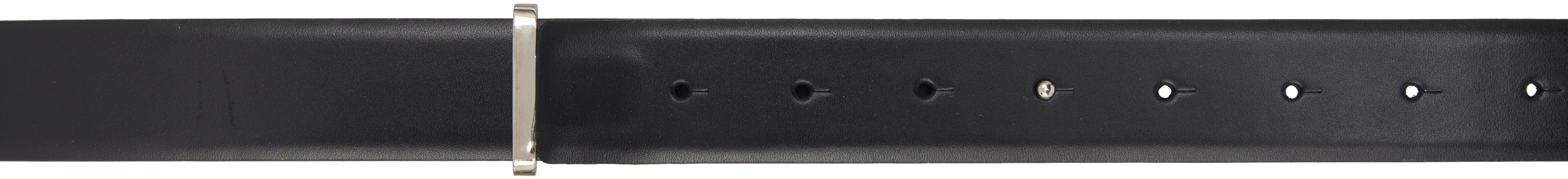 Black Double Buckle Wide Belt