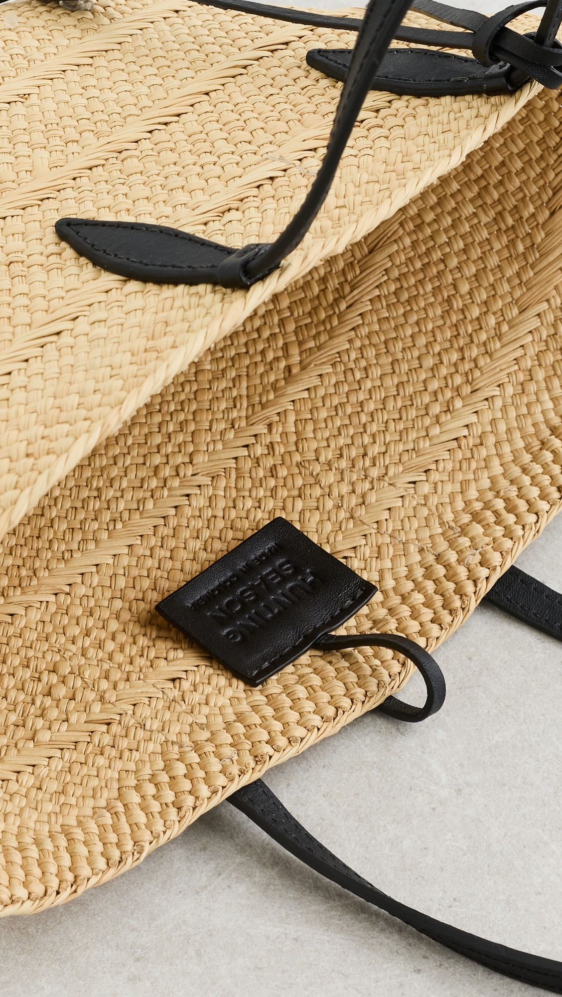 The Small Trapeze Basket Tote Bag Taupe/Black One Size