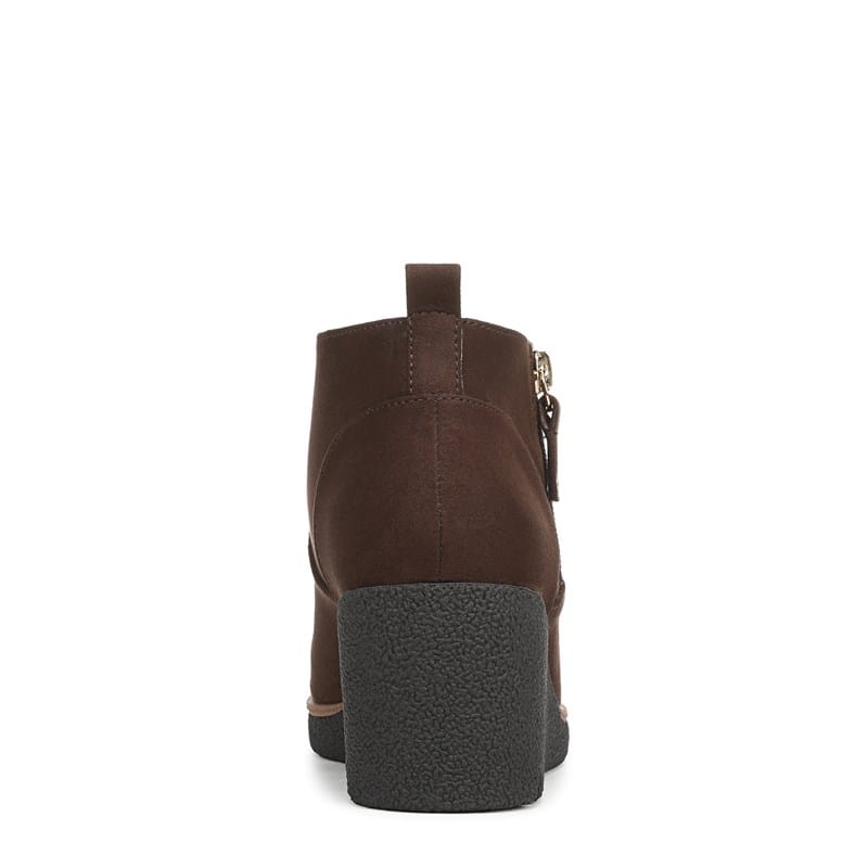 Women's Bianca Wedge Booties (Dark Umber Brown Microsuede)