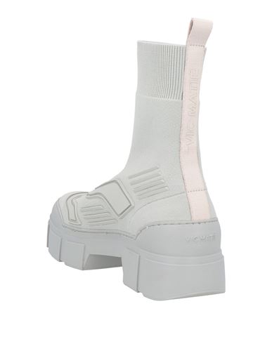 Vic Matiē Woman Ankle boots Light grey Size 8 Textile fibers