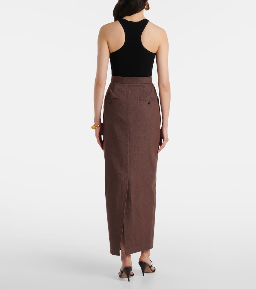 Pianosa cotton maxi skirt