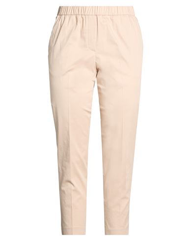 Woman Pants Sand Size 12 Cotton, Elastane