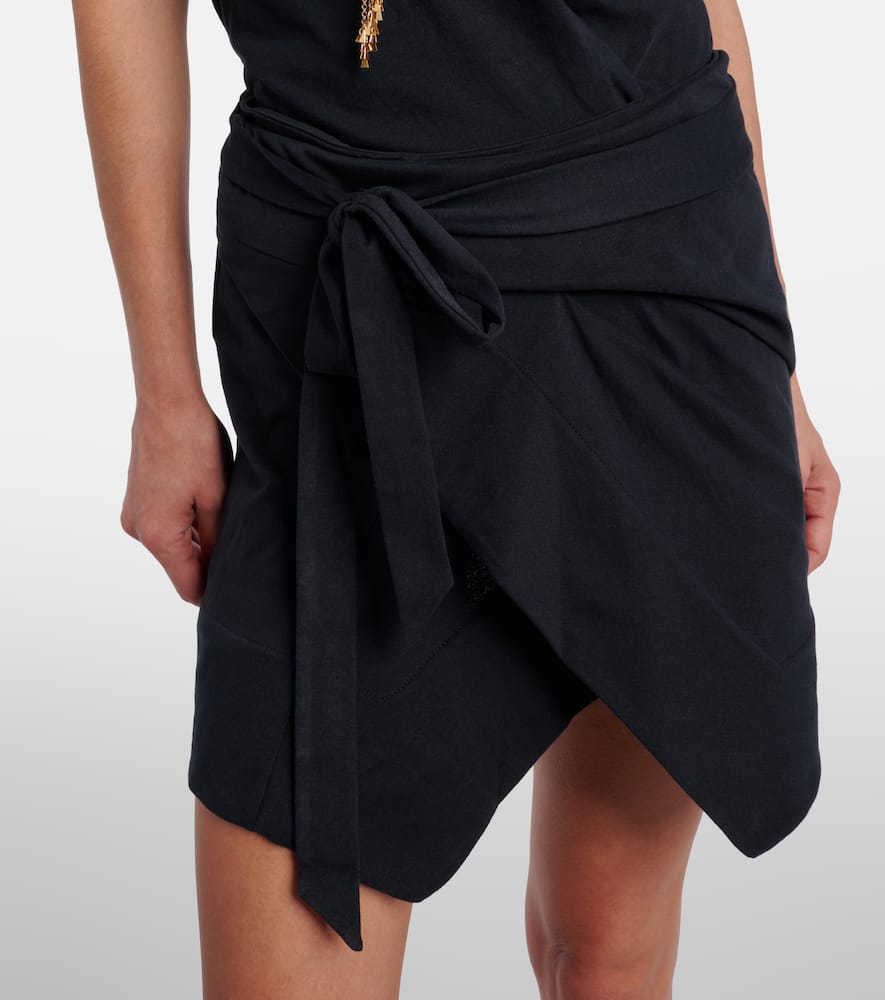 Berenice cotton jersey wrap skirt