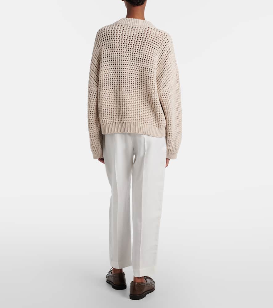 Mid-rise straight pants