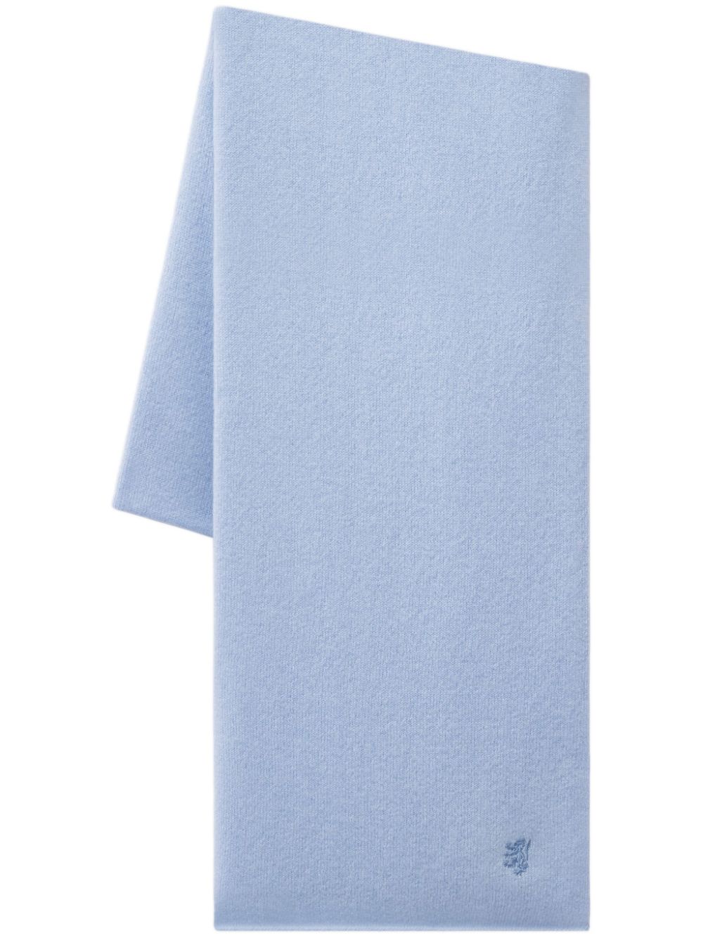 Cashmere knitted scarf - Blue
