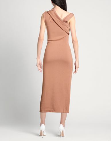 Woman Maxi dress Light brown Size 2 Viscose, Polyester