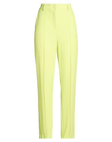 Collection Woman Pants Lime green Size 8 Polyester, Elastane