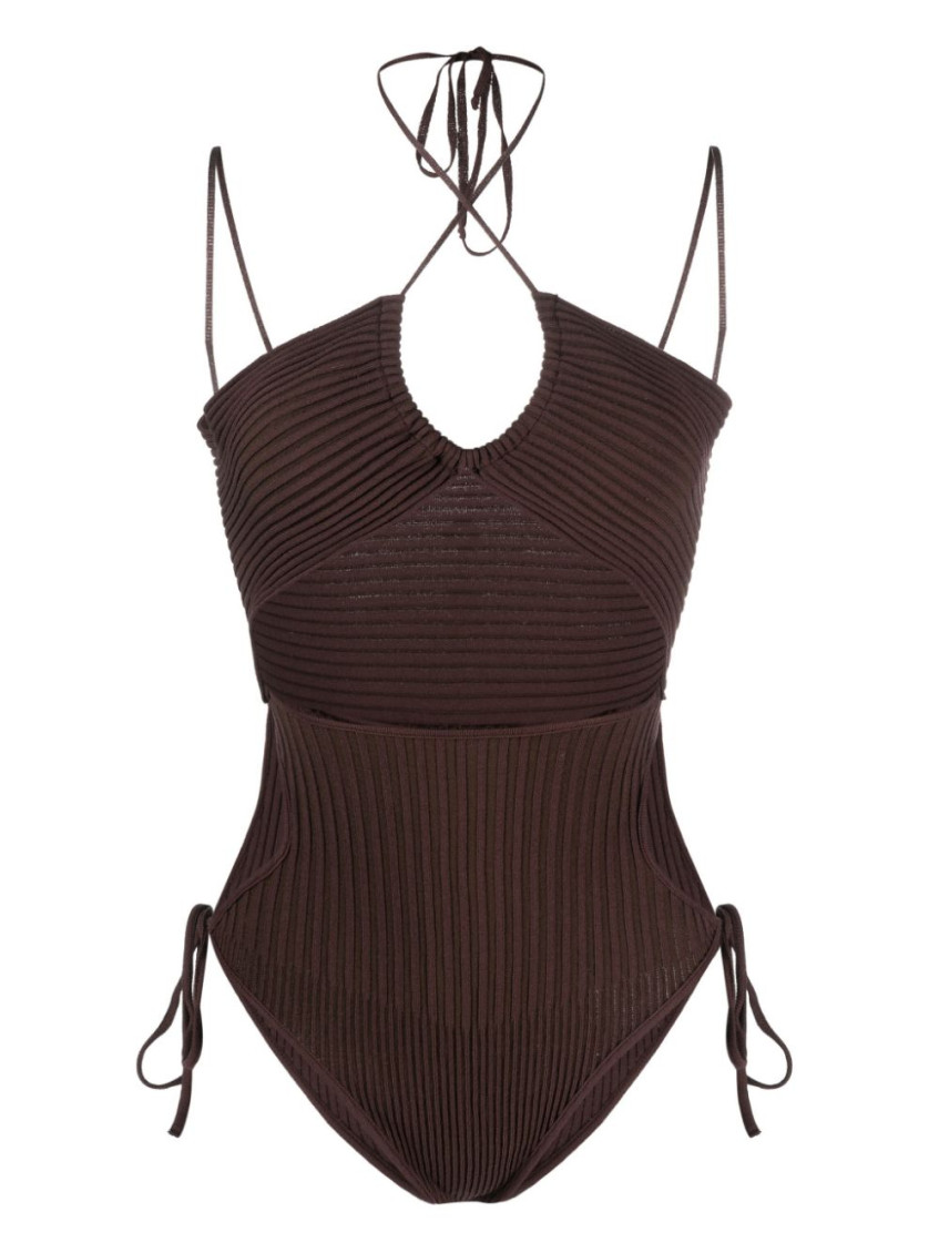 - Cut-out Knitted Bodysuit