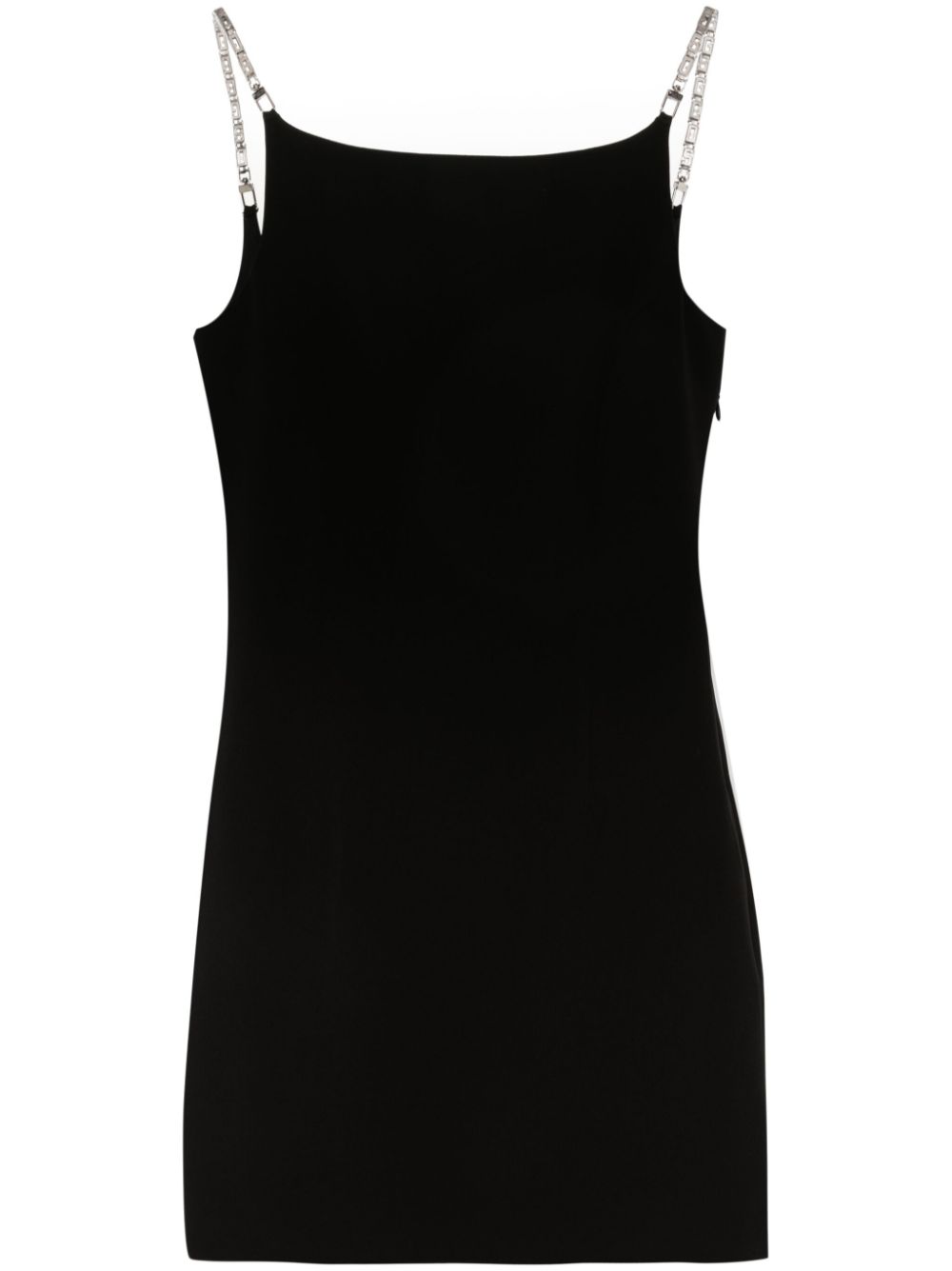 Logo-chain cady mini dress - Black