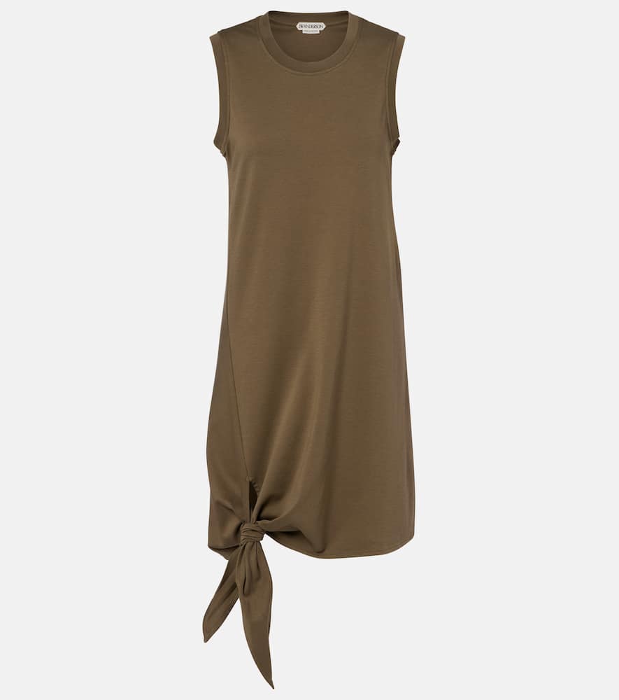 Cotton jersey midi dress