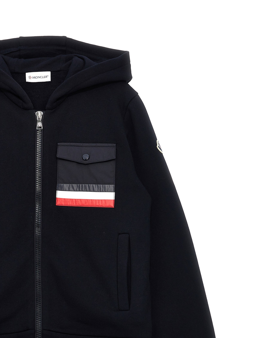 Boys Black Zip Hoodie