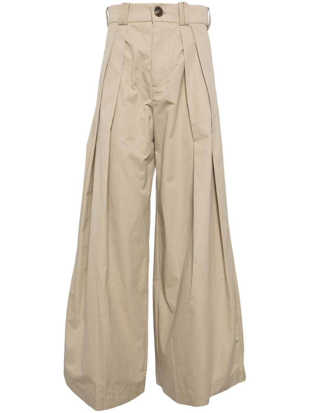 Alexander wide leg trousers - Brown