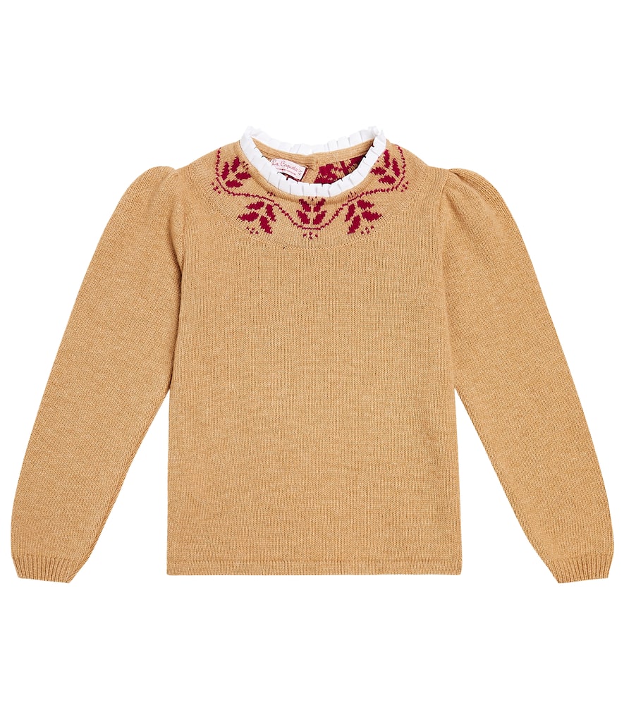 Lidia wool-blend intarsia sweater