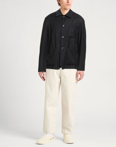 Man Jacket Black Size 38 Virgin Wool, Elastane