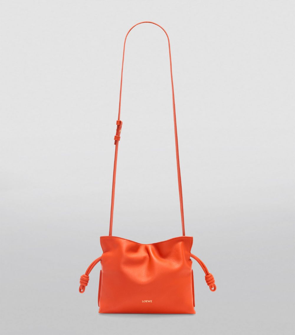 Mini Leather Flamenco Clutch Bag
