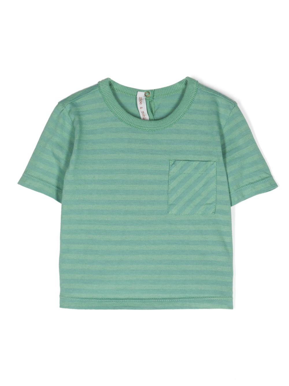 Striped cotton T-shirt - Green