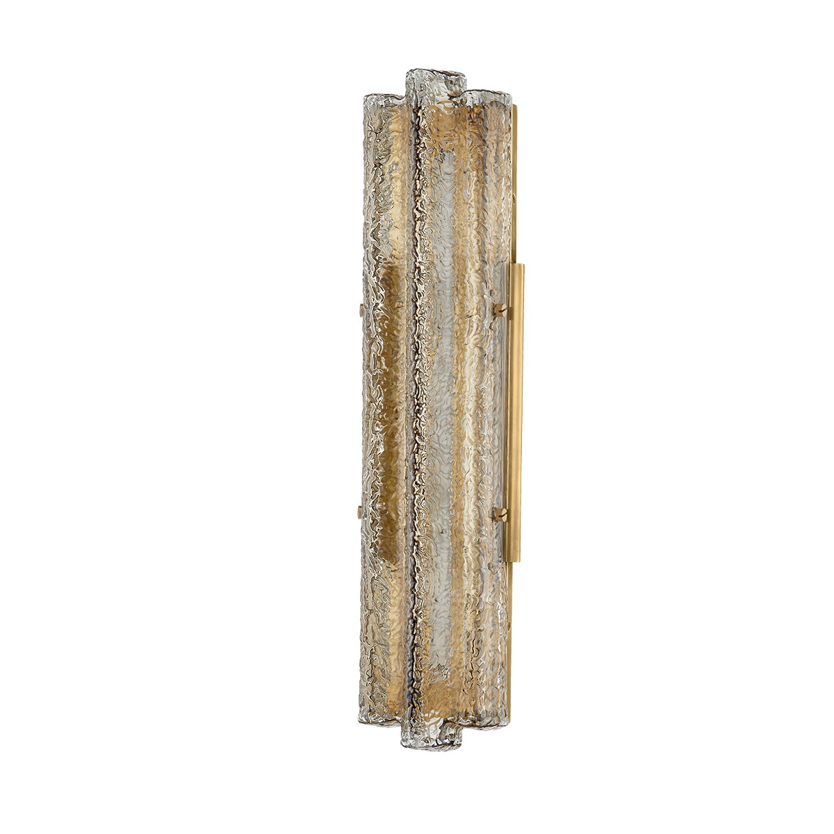 Vintage Brass LED Wall Sconce from the Carnelian Collection