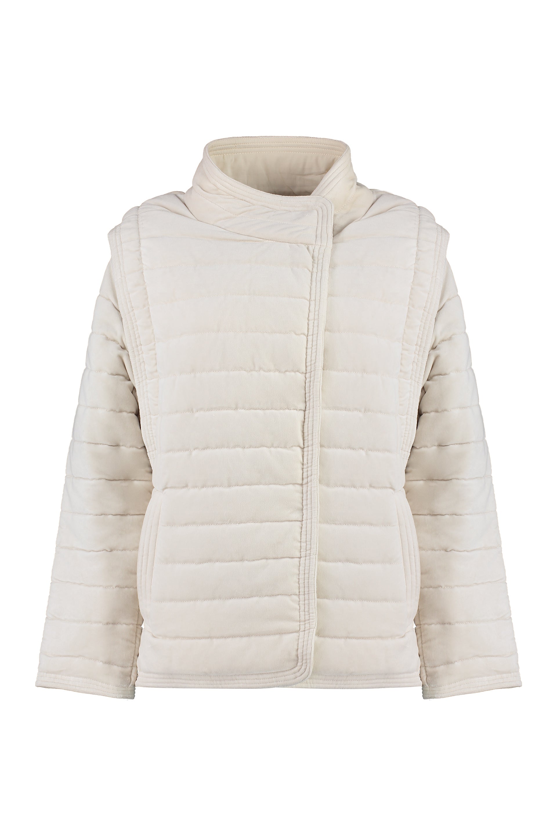 ISABEL MARANT ETOILE High-neck Detachable-sleeve Padded Shell Jacket