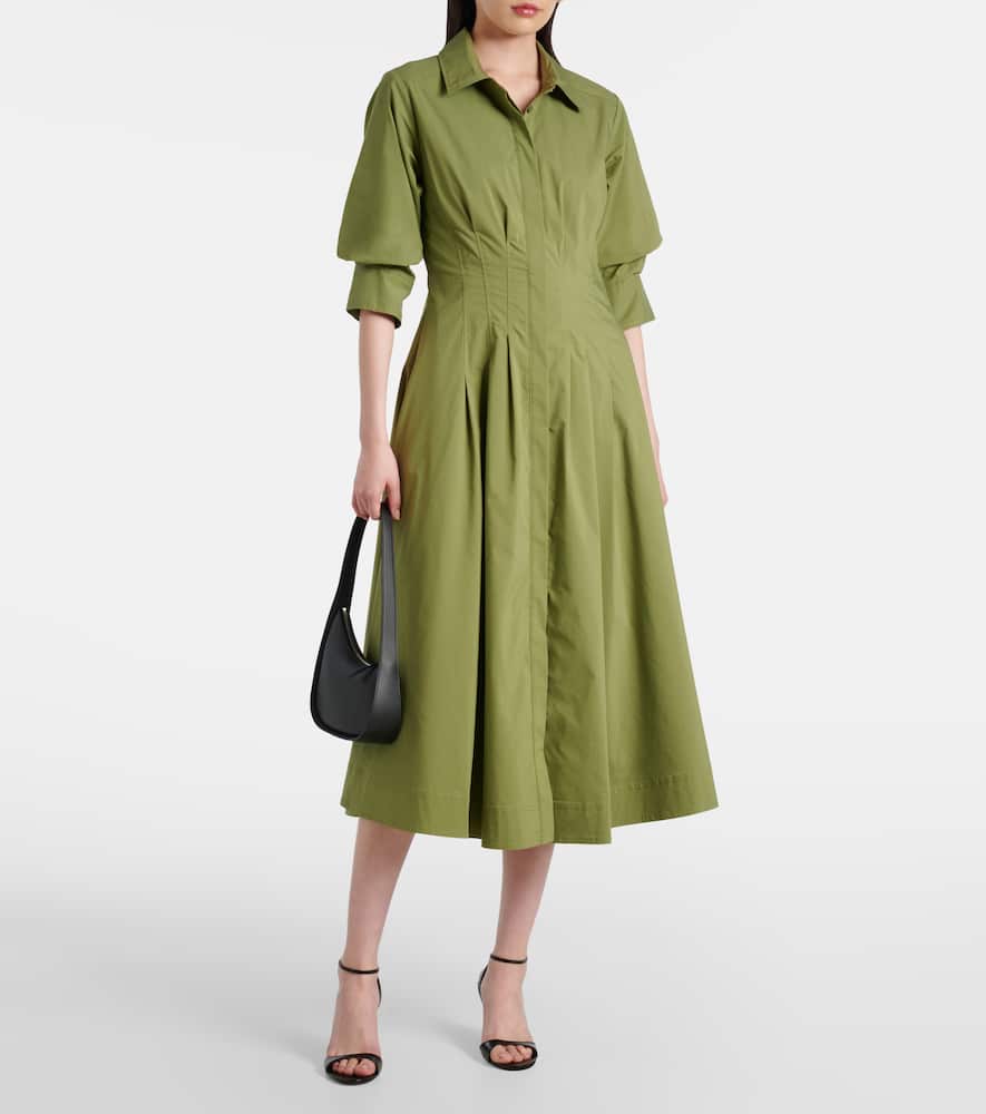 Jazz cotton-blend poplin shirt dress