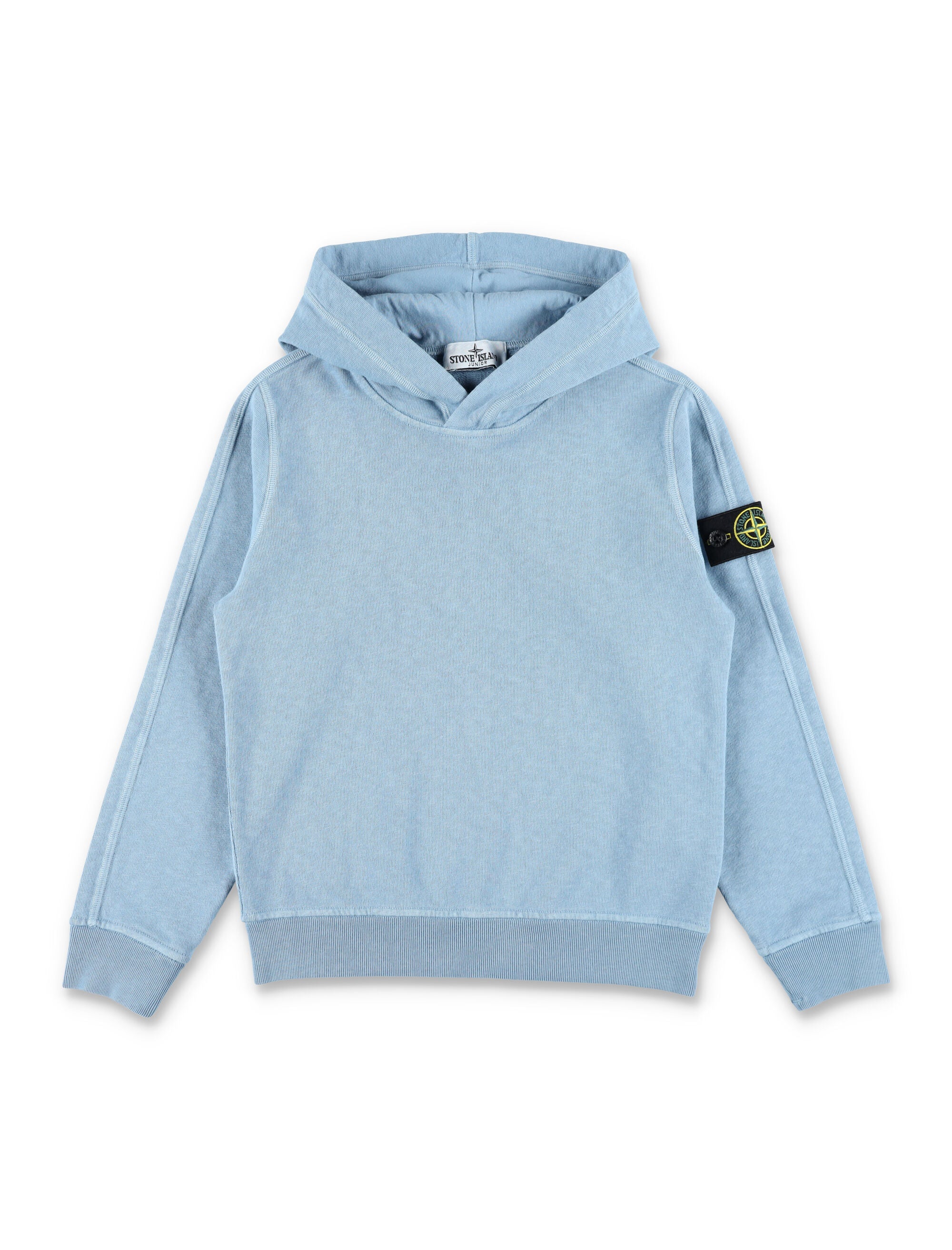 Junior MALFILÉ FLEECE 'OLD' EFFECT Regular-fit Hooded Raglan Sleeve Sweatshirt
