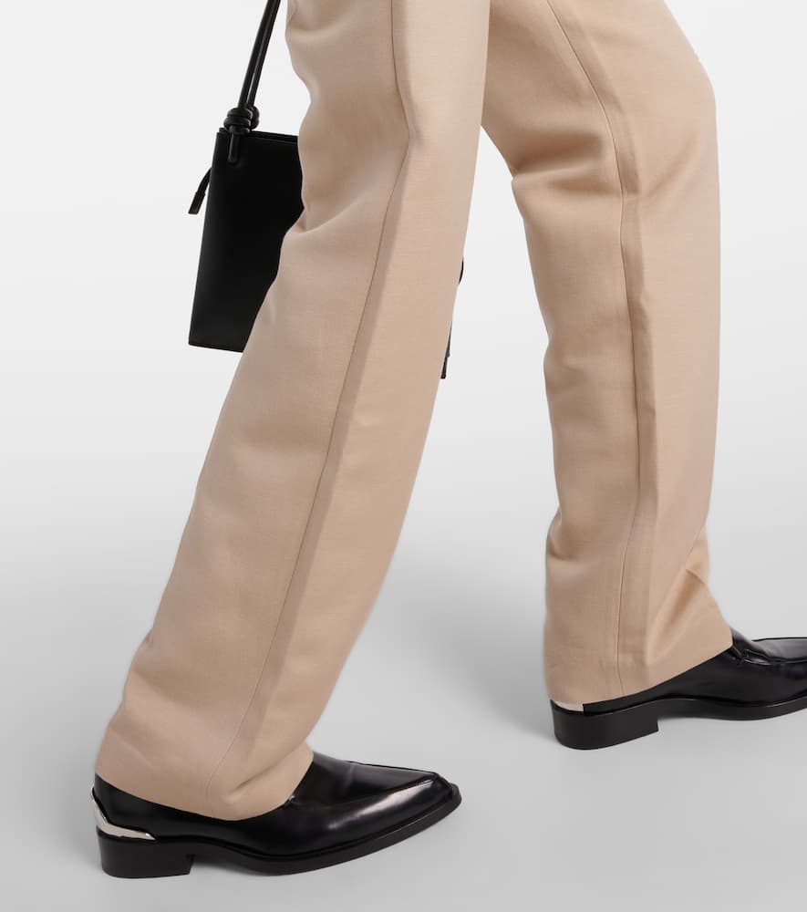 Ilaria cotton-blend straight pants